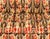 Modern Ikat Fabric Upholstered Three-Seat Sofa For Sale In New York - Image 6 of 10