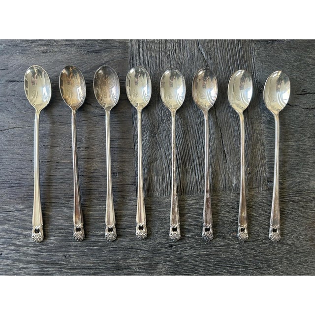Metal 1847 Rogers Bros Eternally Yours Silverplate Flatware Set of 52 With Case For Sale - Image 7 of 10