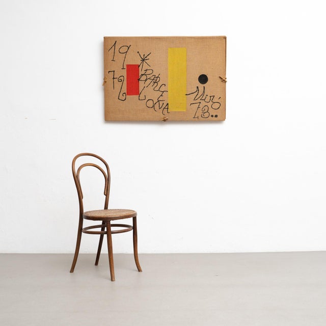 Joan Miró, Composition, Lithograph on Burlap, 1970s For Sale - Image 16 of 17