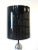 A very well crafted stacking ball or caterpillar chrome table lamp with the original glossy black shade . The lamp base...