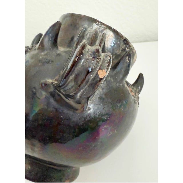 Antique Mexican Spanish Colonial Clay Pot, Early 20th Century For Sale - Image 11 of 12
