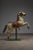 This antique hand-painted wooden carousel horse is a beautiful piece of fairground history, expertly crafted with...