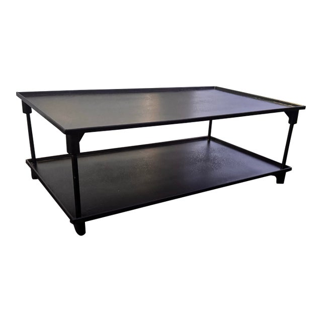 Beautiful vintage solid iron coffee table from a sought-after sold-out and retired RH collection. Expertly crafted and...