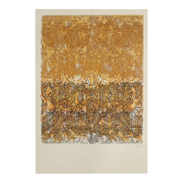 1975 François Rouan Superpositions II Signed Screenprint For Sale
