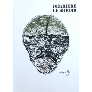 Riopelle Original Lithograph Dm01208 Derriere Le Miroir For Sale