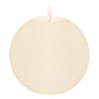 FIA Wick Ivory Round Candle (Set of 2) For Sale