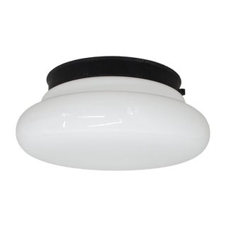 Glass Flushmount Light, Czechoslovakia, 1970s For Sale
