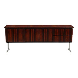 1960s Hugh Acton Rosewood Credenza Cantilever International Design For Sale
