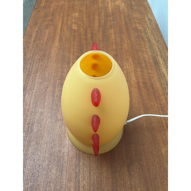 Postmodern French Glass Table Lamp from Trait D'Union, 1980s For Sale - Image 12 of 18