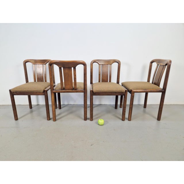 Vintage Brutalist Dining Room Chairs, 1970s, Set of 4 For Sale - Image 6 of 9