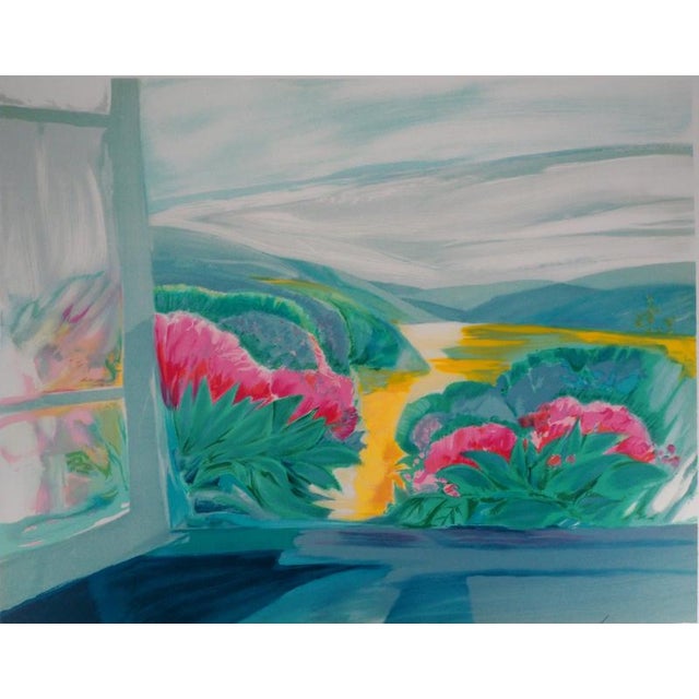 Claude HEMERET (1929) Spring, the Flower Valley Original color lithograph Signed in pencil Justified Artist's proof On BFK...