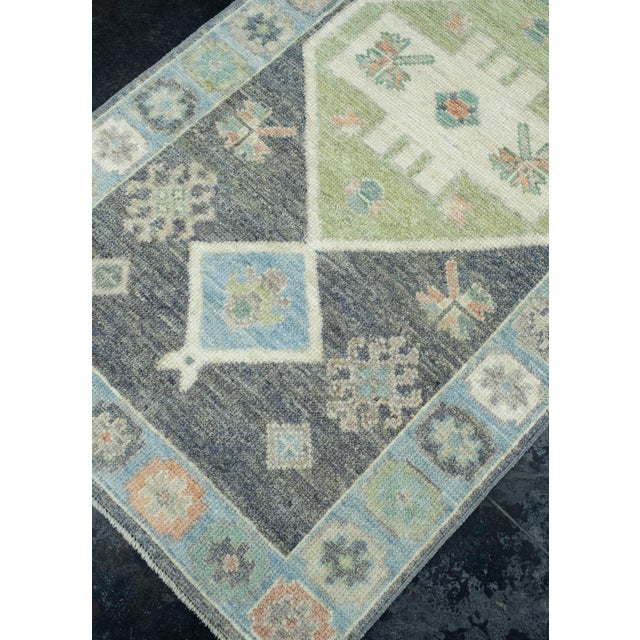 Turkish Turkish Oushak Runner Rug 2'10" x 18'8" #17229 For Sale - Image 3 of 8