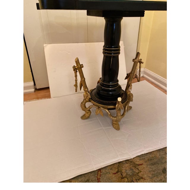 French Low Table with Aesthetic Movement Ormolu Base by Maison Giroux 1870's For Sale - Image 10 of 17