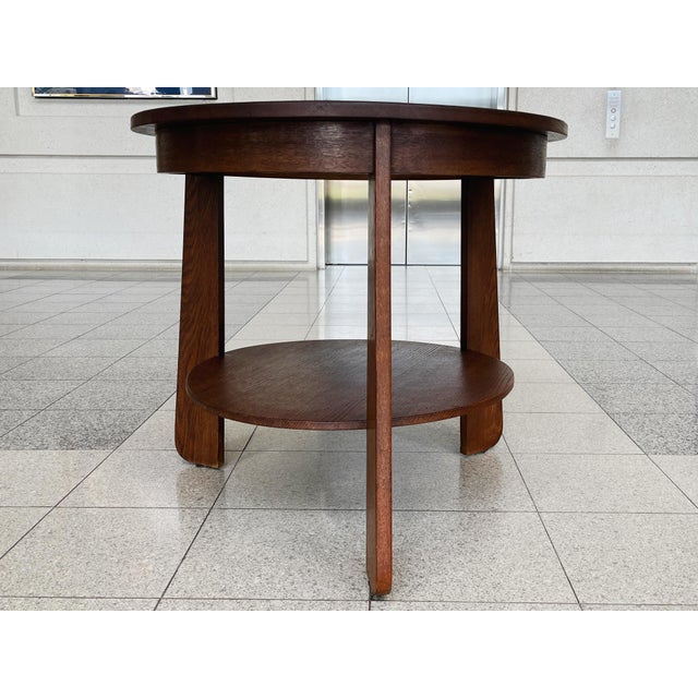 1920s 1920s Dutch Art Deco Tiered White Oak Side Table For Sale - Image 5 of 13
