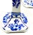 Paint Vintage Dutch Delft Hand Painted Faience Candlesticks - A Pair For Sale - Image 7 of 10