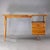Brown Vintage Teak Desk with Amaranth Glass, 1950s For Sale - Image 8 of 10