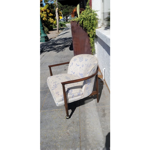 Mid-Century Modern Mid-Century Danish Modern Finn Anderson Barrel Back Club Chair for Selig Denmark For Sale - Image 3 of 6