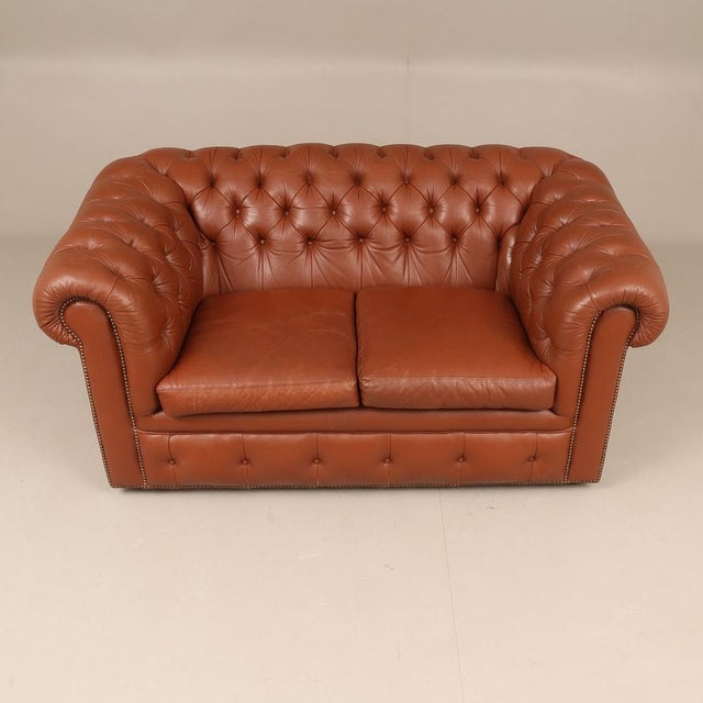 Chesterfield Sofa in Leather, 1970s For Sale - Image 4 of 9