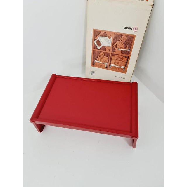 Guzzini Pepito,design Luigi Massoni, side table, breakfast table with original packing 1970s This bed and tray table was...