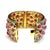 Early 21st Century Bochic "Capri" 167 Carat Multi Ruby & Emerald Cuff Set In 18K Gold & Silver For Sale - Image 5 of 18