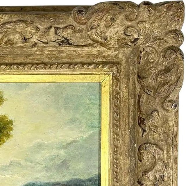 1950s 1955 Original River Landscape Oil on Canvas by Marg Le Bailly – Signed & Dated For Sale - Image 5 of 11