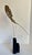 Wood 1970s Brutalist Torch Cut Butterfly Sculpture on Wood Base For Sale - Image 7 of 10