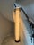 A dramatic custom illuminated column floor lamp by Donovan Lighting, Ltd. The sculptural design features a tall glowing...