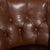 Pair of Vintage Brown Leather Barrel Back Club Chairs For Sale - Image 6 of 14