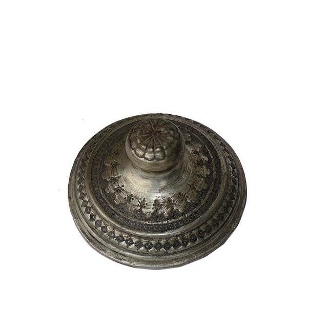 Large Copper Tea Pot with Engraving, 1940s For Sale - Image 16 of 18