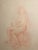 Figurative 1990s Ron Yrabedra Female Figure Nude Drawing For Sale - Image 3 of 3