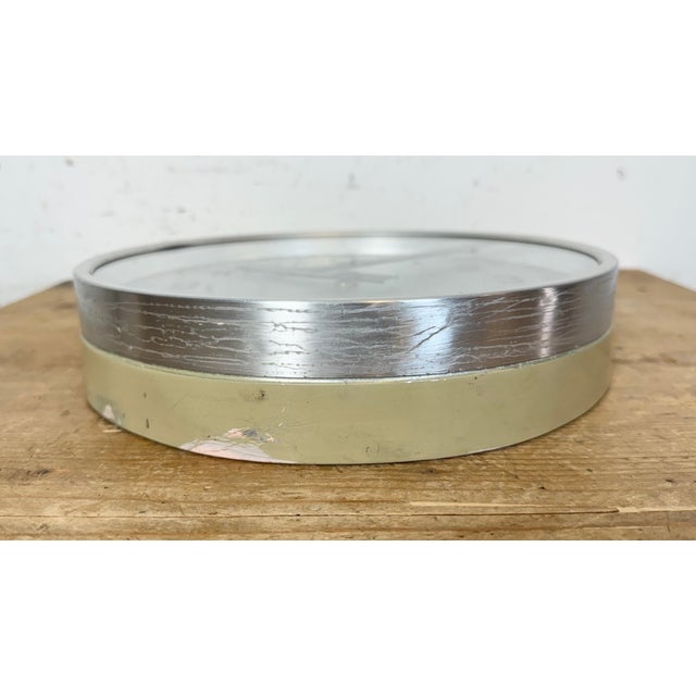 Gray Vintage Industrial Wall Clock from Ericsson, 1960s For Sale - Image 8 of 18