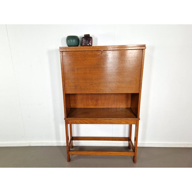 Art Deco Cabinet in Oak, 1930s For Sale - Image 3 of 11