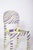Painted dining chair, zebra design. Reinterpreted with contemporary artistic intervention, transforming an everyday object...