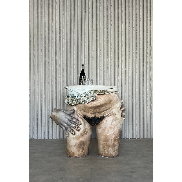 Sculptural Ceramic Side Table from Francis Hewlett, 1960s For Sale - Image 13 of 17