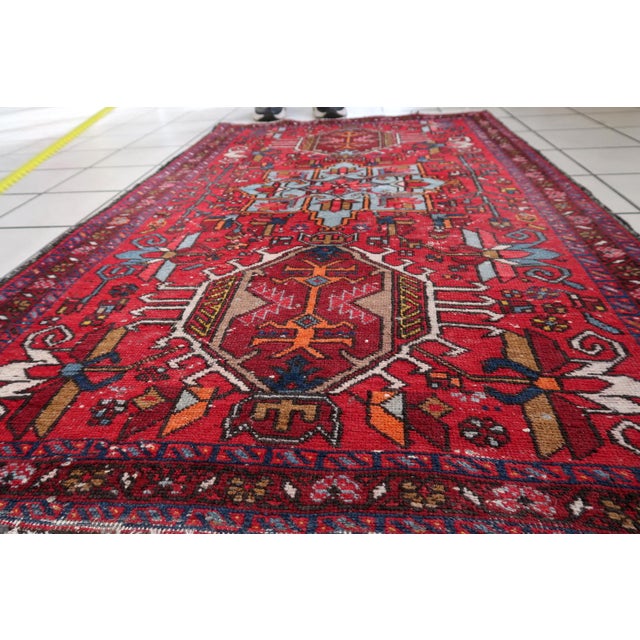 1920s, Handmade Antique Persian Karajeh Rug 2.9' X 4.6' For Sale In New York - Image 6 of 12