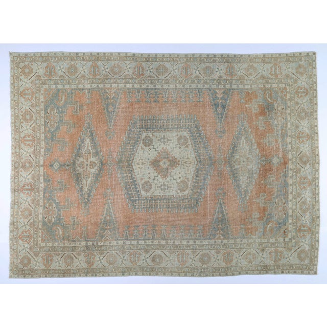 This vintage tribal rug brings character and authenticity to any space. Handwoven with traditional craftsmanship, it...