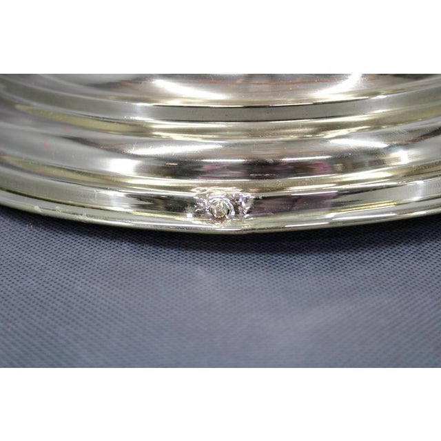 Metal Art Nouveau Brass and Glass Ceiling Light, Czechoslovakia, 1930s For Sale - Image 7 of 11