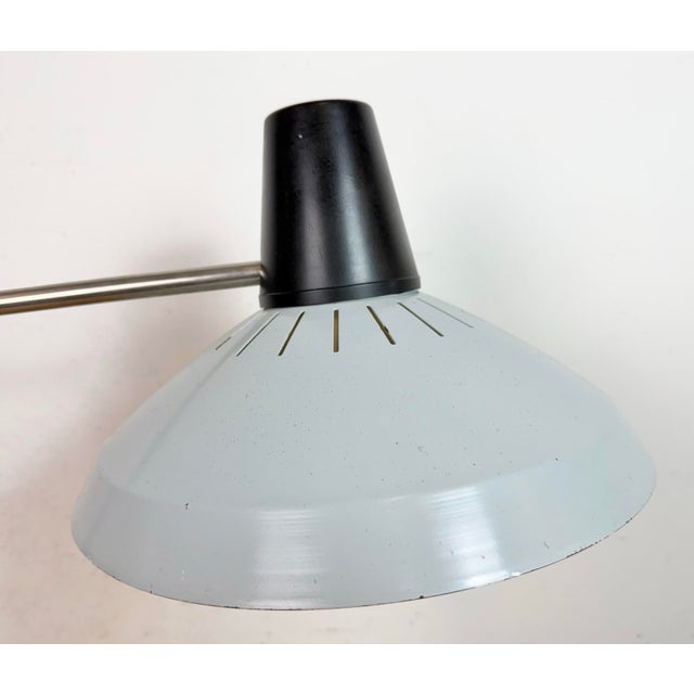 Industrial Grey Factory Office Desk Lamp from Elektrosvit, 1970s For Sale - Image 14 of 18