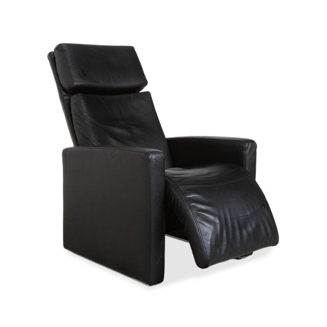 Ego High Back Armchairs in Black Leather from Rolf Benz, Set of 2 For Sale - Image 5 of 18