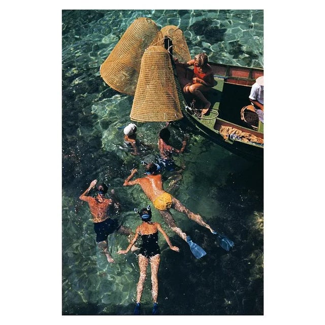 Snorkelling In Malta 1959 A group of people snorkelling off a small boat in Malta, 1959. Slim Aarons Slim Aarons was one...