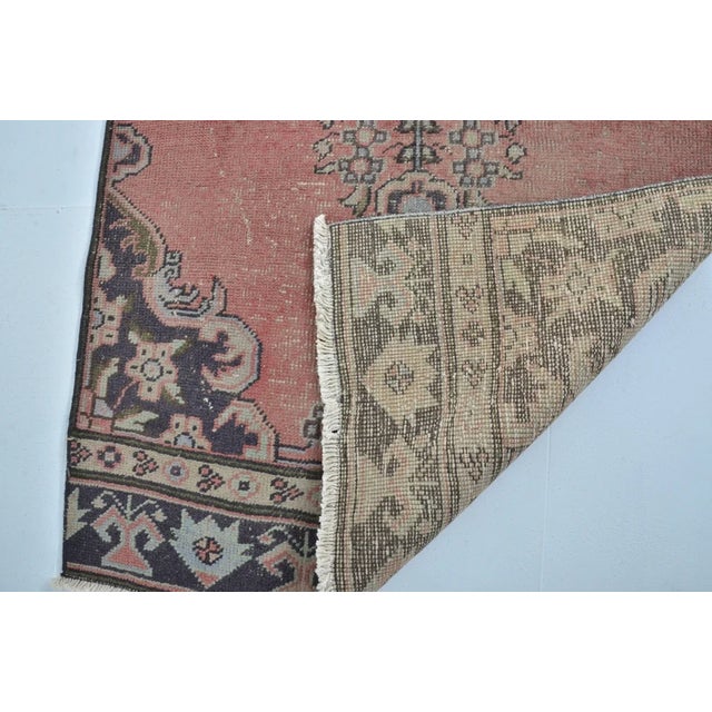 Oushak Bohemian Vintage Rug For Sale - Image 9 of 10