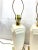 Vintage Art Deco Ivory Table Lamps – Sculptural Cream Ceramic Lamps, Pair For Sale - Image 4 of 10