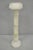 Neoclassical Antique Italian Neoclassical Carved Alabaster Spiral Column Narrow Pedestal For Sale - Image 3 of 12