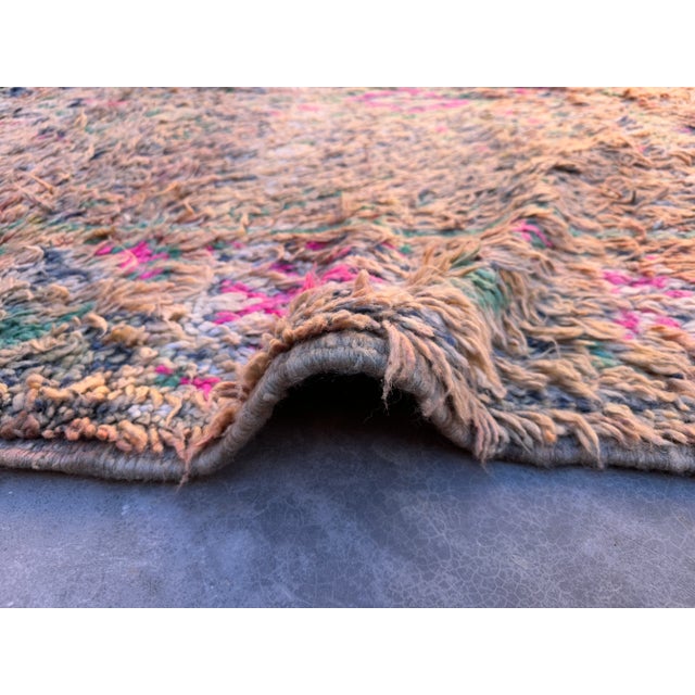Beige Moroccan Handmade Rug - 5'5" X 12'0" Ft For Sale - Image 8 of 10