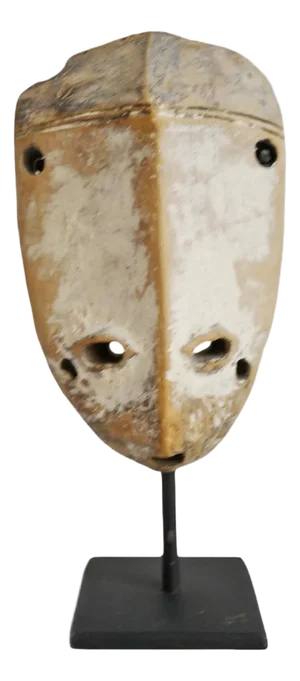 Vintage Small Passport Lega Mask on Stand