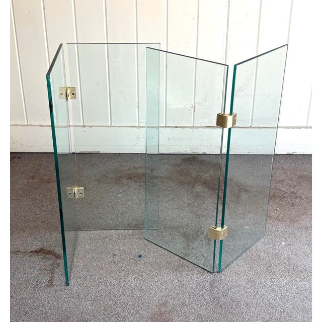 1970s 1970s Pace Style Round Glass Dining Table For Sale - Image 5 of 9