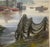 Impressionist Vintage Norman Merritt 'draggers Boothbay Harbor' Fishing Boats Maine Painting For Sale - Image 3 of 12