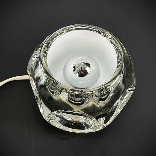 Glass Ice Cube Desk Lamp from Peill & Putzler, 1970s For Sale - Image 6 of 8