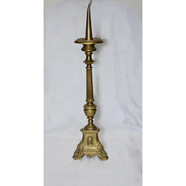 Late 19th Century Italian Brass Altar Oil Burner For Sale - Image 4 of 10