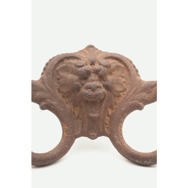 Victorian Mid 20th Century Victorian Cast Iron Figural Hall Tree Hook For Sale - Image 3 of 6